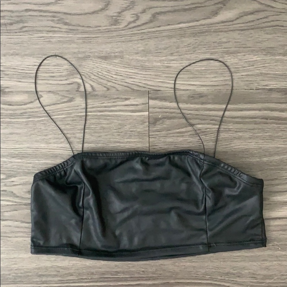 Faux Leather Tanktop